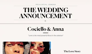 🎁 Wedding page