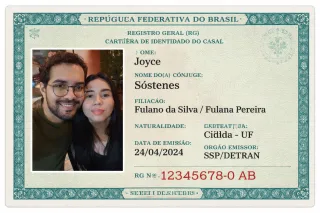 Cartão de Identidade do Casal